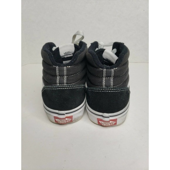 Vans SK8 Hi Canvas‎ High Tops Black White Size 6 Youths - Picture 4 of 9